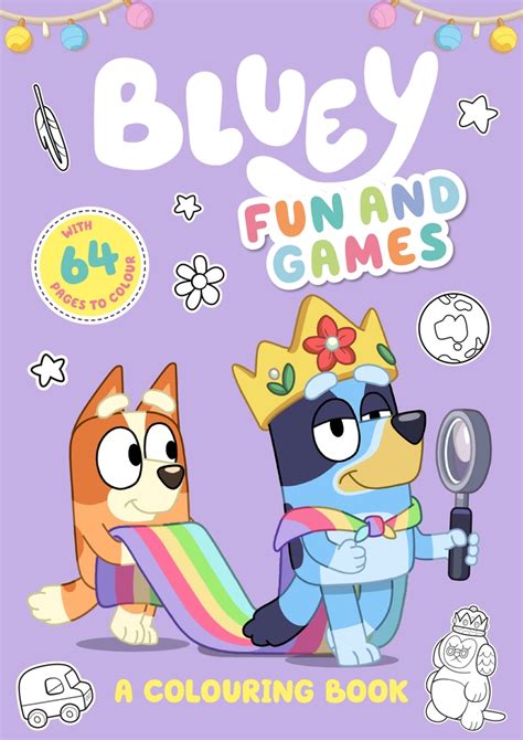 Bluey Colouring And Activity Pack Of 3 Books Big Backyard Fun And Games