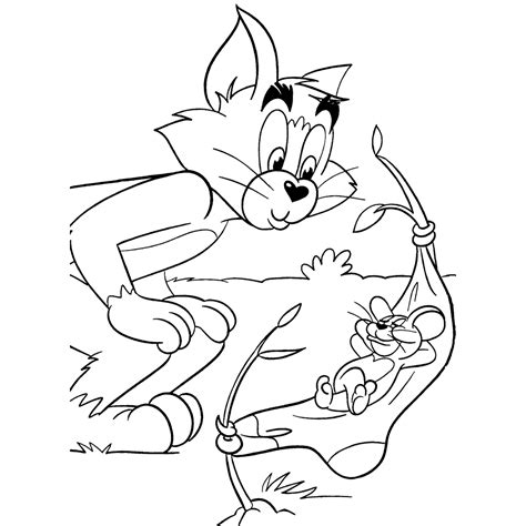Tom en Jerry kleurplaten Kleurplatenpagina.nl boordevol coole