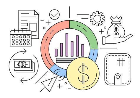 Finance Icon 20 Financial Circle Icons Vector Download Business