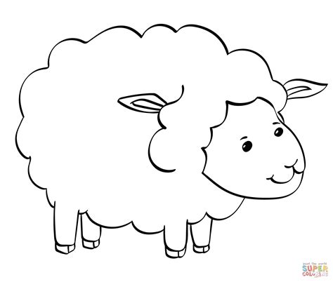 Sheep Coloring Page Printable