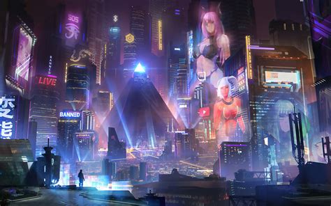 2560x1600 Cyberpunk City 4k Wallpaper,2560x1600 Resolution HD 4k