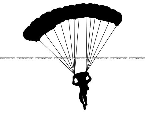 Parachute Svg 1 Parachute Cut File Parachute Dxf Etsy