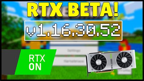 But you can try other shaderpacks with rt/pt. Minecraft 1.16.30.52 RTX BETA Minecraft Bedrock RAY ...
