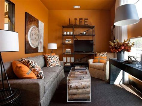 15 Close To Fruity Orange Living Room Designs Home Design Lover