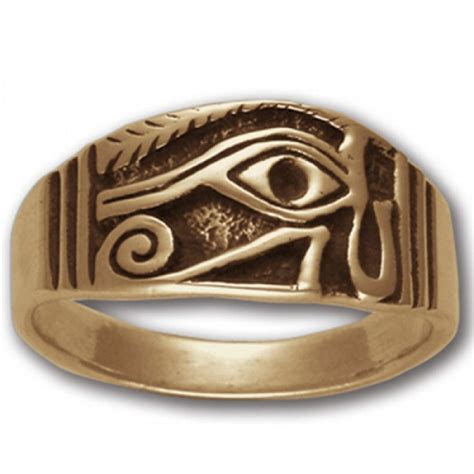 Egyptian Ring Eye Of Horuseye Of Ra Masonartstore