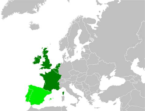 Евро́па • (jevrópa) f anim or f inan (genitive евро́пы, related adjective европе́йский) 1. Западна Европа - Уикипедия