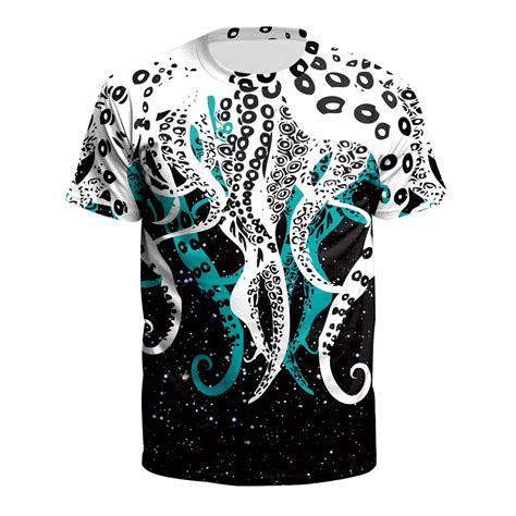 2018 New Men T Shirt Octopus Hand 3d Printing T Shirt Male Quick Dry