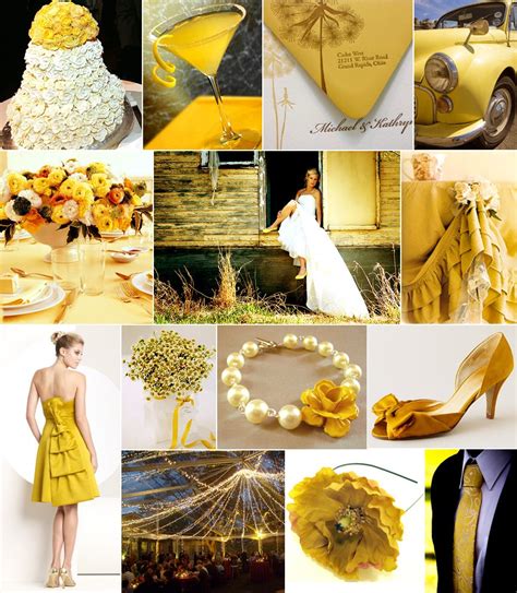 Yellow Mustard And Green Wedding Butterfly Event Styling