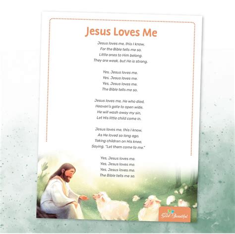 Nursery Rhyme Songs Jesus Loves Me The Good And The Beautiful