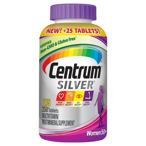 Centrum Silver Women 50 Multivitamin Multimineral Supplement Tablets