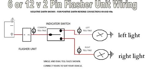 I can hear the flasher unit clicking when a turn indicator is selected. Wiring Diagram For 2 Pin Flasher Relay - Wiring Diagram