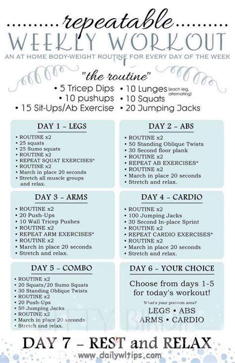 Home Workout Plans For Beginners Weight Loss Tips