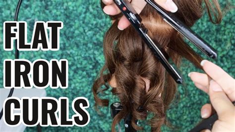 How To Curl Hair With A Flat Iron Detailed Youtube