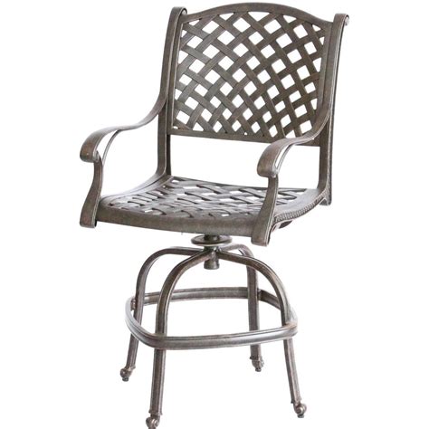 Bar Height Patio Chairs Darlee 5 Piece Sedona Cast Aluminum Patio Bar