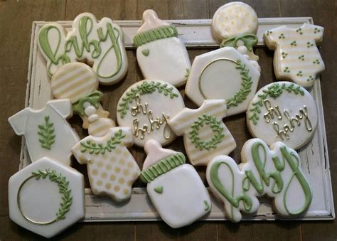 Unicorn party decoration for baby shower, wedding and birthday party at walmart and save. Greenery Baby Shower Cookies - One Dozen in 2020 | Baby ...
