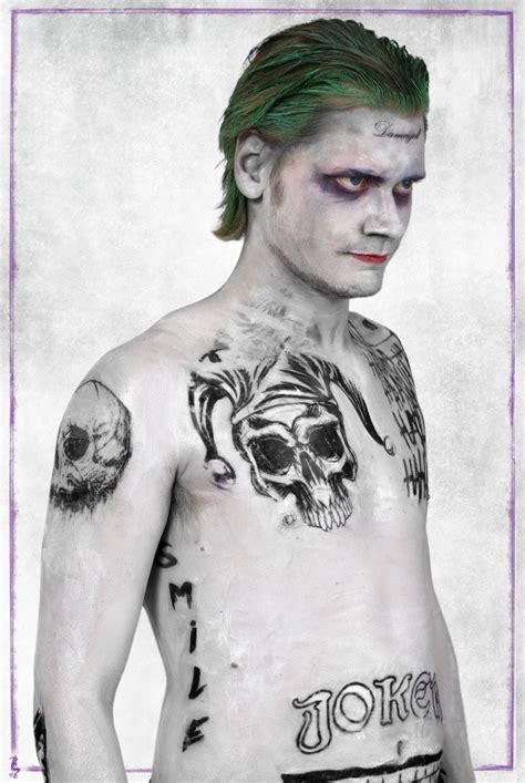 The Joker Tattoos Full Set Joker Temporary Tattoo Set Jared Leto Joker Tattoos Joker