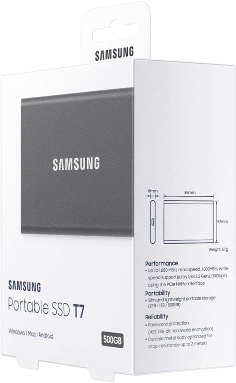 Customer Reviews Samsung T Gb External Usb Gen Portable Ssd With Hardware Encryption