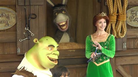 Shrek Fiona And Donkey Universal Studios Florida Usa Summer