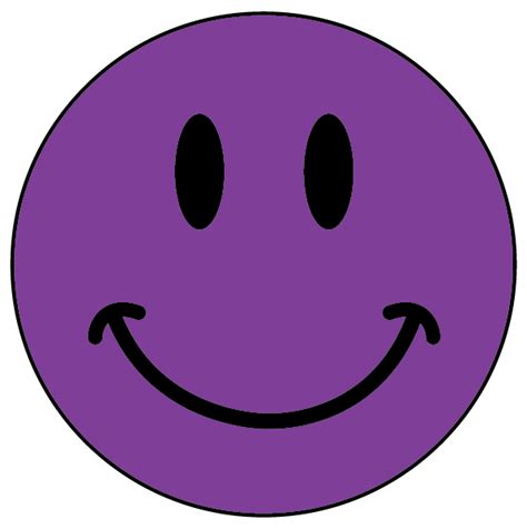 Purple Happy Face Clipart Best
