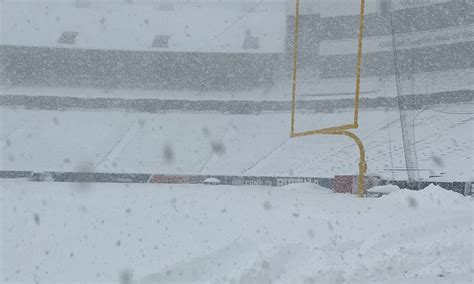 Buffalo Snowstorm Snow Total At Bills Stadium As Tall As Josh Allen