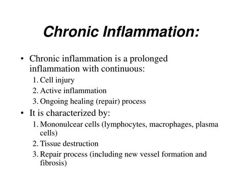 Ppt Chronic Inflammation Powerpoint Presentation Free Download Id