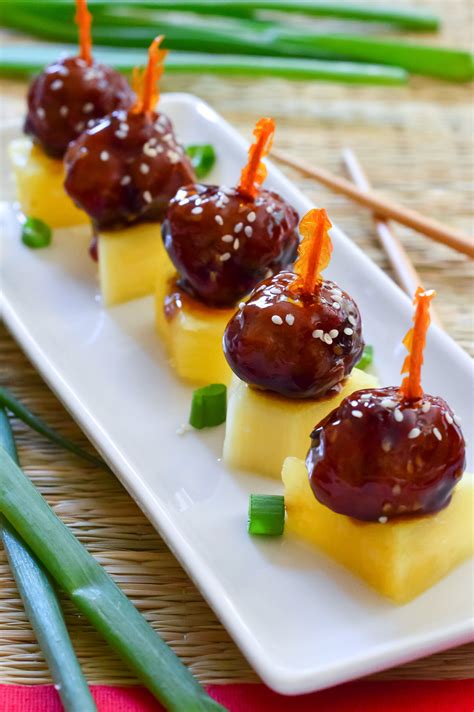 Teriyaki Meatballs  The Lemon Press  Recipe  Food, Luau food, Recipes