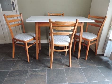 Retro Formica Kitchen Dining Table And Four Chairs In Babeover Derbyshire Gumtree