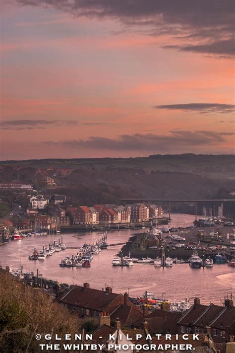Whitby Print Offer Whitby Harbour Sunset From 199 Steps A4 Whitby