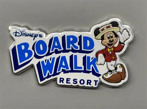 Disney Parks Boardwalk Resort Logo Mickey Mouse Magnet New Glossy With
