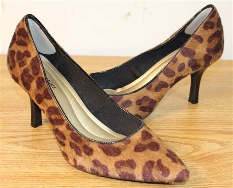 Predictions Comfort Plus Leopard Print Pumps W 3 Stiletto Heels Heels Leopard Print Pumps
