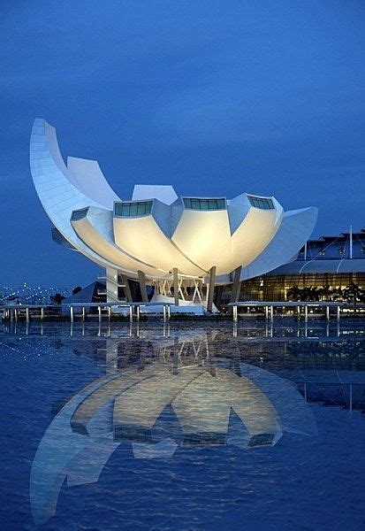 Lotus Flower Artscience Museum In Singapore Unusual Buildings