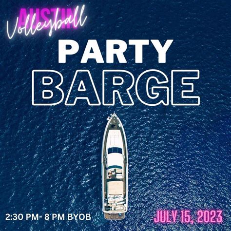 Vba Party Barge Just For Fun Pontoons And Party Barges The Hills July