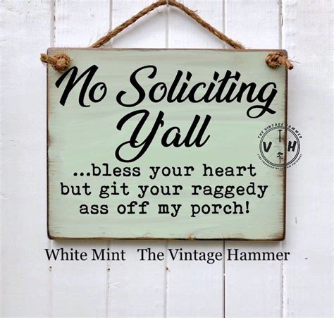 Excited To Share This Item From My Etsy Shop No Soliciting Sign Y