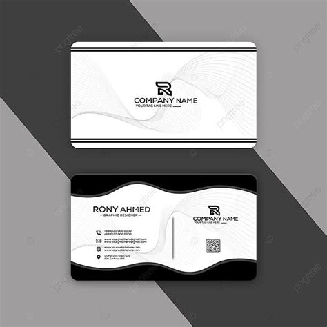 Black Business Card Design Template Download On Pngtree