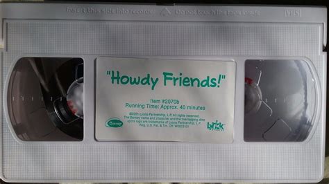 Barney Howdy Friends Vhs 2001 Vhs And Dvd Credits Wiki Fandom