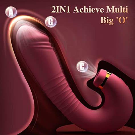 Adult Sex Toys Women Sex Toy 2in1 Upgrade Thrusting Dildo With 9 Air Pulsing Suctions And 9