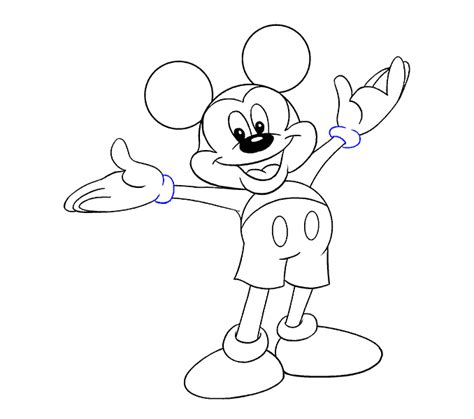 How To Draw Mickey Mouse Easy Drawing Guides Mickey Mouse Drawings