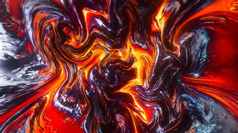 Download Digital Art Lava Fire Glitch Abstract Wallpaper 1920x1080