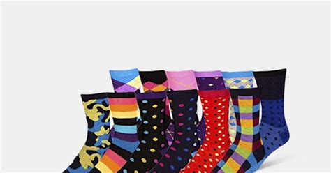 zeke assorted funky dress socks 12 pack socks drop