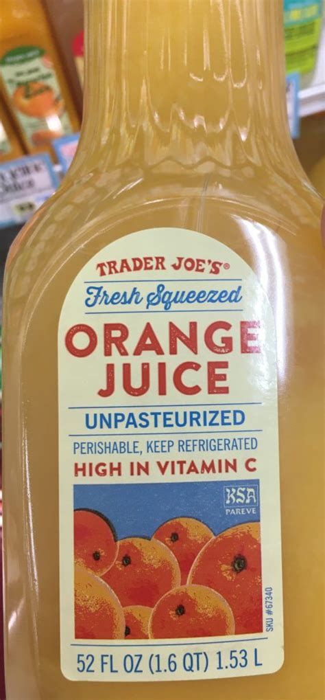 Trader Joes Orange Juice Fresh Squeezed Trader Joes