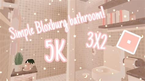 Simple Bloxburg Bathroom Speed Build 3x2 5k Youtube In 2022 Cute