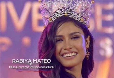 ‘the Best President We Never Had Iloilos Rabiya Mateo Wins Miss Universe Philippines 2020