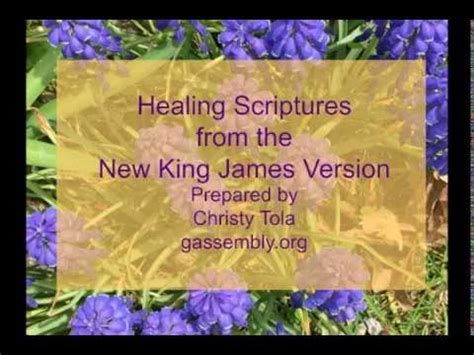 There are specific scriptures in the holy bible to encourage and motivate us in order to change those unpleasant situations. Healing Scriptures from the New King James Version ...