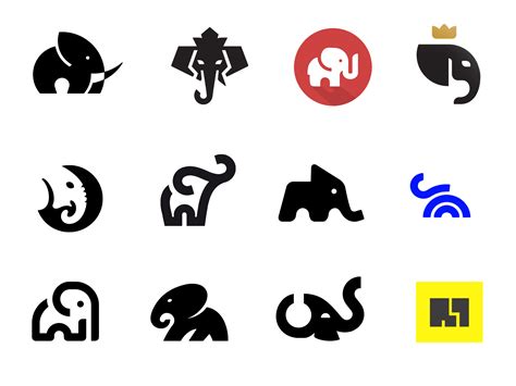 Dribbble Elephant Logo Collection By Conceptic
