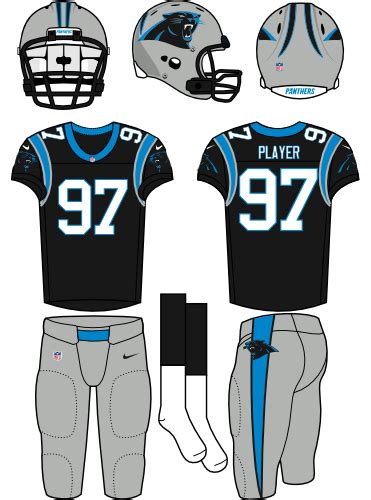 Carolina Panthers Uniform Home Uniform National Football League