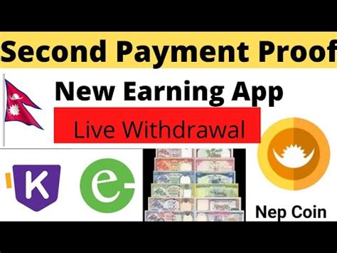 Second Payment Proof Of Nep Coin Esewa Earning App YouTube