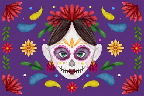 Premium Photo Beautiful Illustration Of The Day Of The Dead Mexican