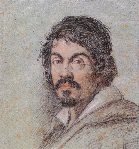 Portrait de Caravaggio par Ottavio Leoni, 1621 (noir charbon et pastels