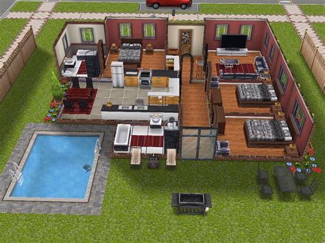 Sims Freeplay Original Designs — This Is A Requested One Story House
