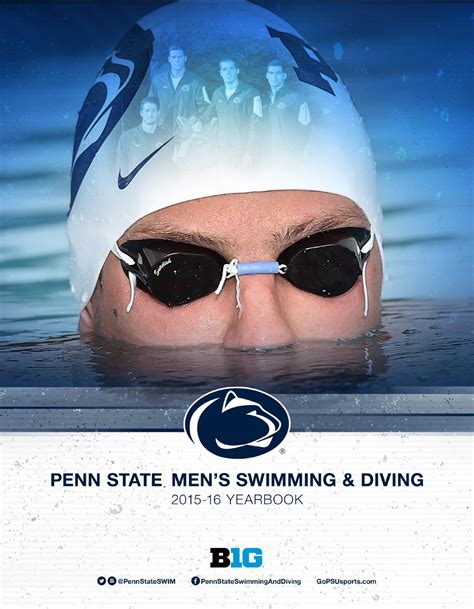 2015 16 Penn State Mens Swimming And Diving Yearbook By Penn State